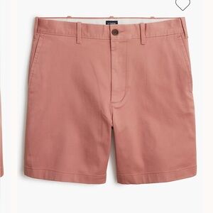 J. Crew 7 Inseam Feathered Rose Chino Short Size 33